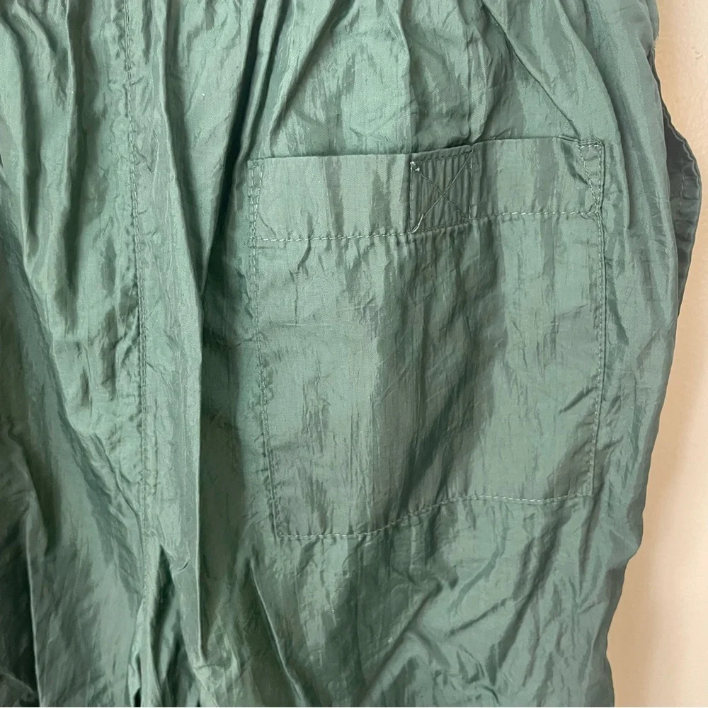 Vintage USA Olympics Track Pants Youth Large Fit 26x26 green Parachute Baggy 90s - Picture 9 of 12